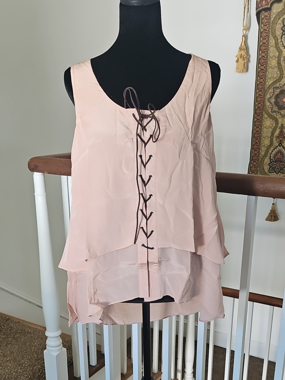 Sundance Silk Layered Tank